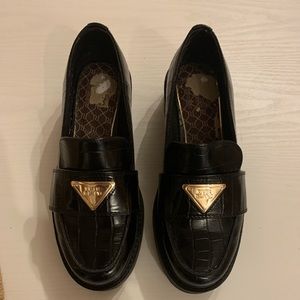 River Island black chunky loafer size 6.5